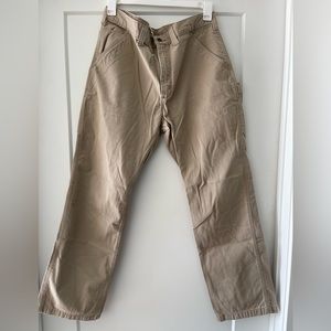 Light tan Carhartt Pants Mens 38X32 cargo Workwear